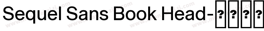 Sequel Sans Book Head字体转换